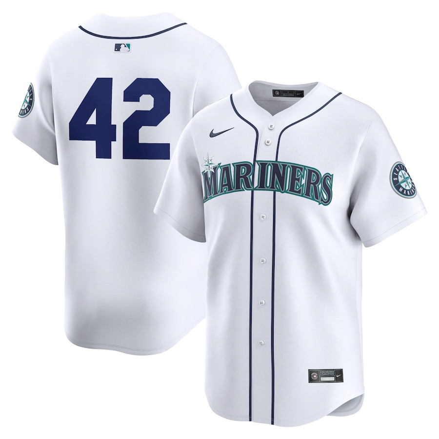 Seattle Mariners 2024 Jackie Robinson Day Home Men Limited Jersey - White