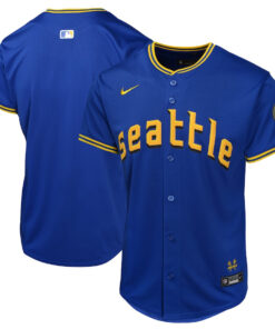 Seattle Mariners City Connect Limited YOUTH Jersey - Navy