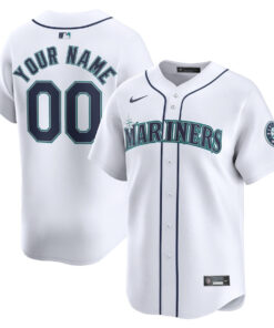 Seattle Mariners Home Limited Custom YOUTH Jersey - White