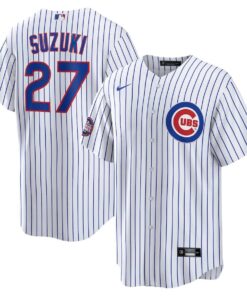 Seiya Suzuki 27 Chicago Cubs 2025 MLB World Tour: Tokyo Series Home Player Men Jersey - White