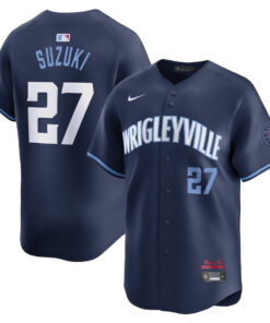 Seiya Suzuki 27 Chicago Cubs City Connect Limited Men Jersey - Navy