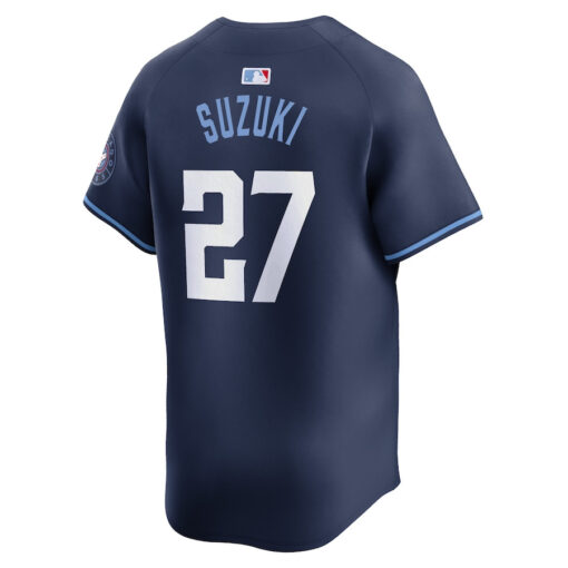 Seiya Suzuki 27 Chicago Cubs City Connect Limited Men Jersey - Navy - Image 3