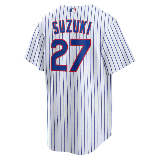 Seiya Suzuki 27 Chicago Cubs Home Men Jersey - White - Image 3
