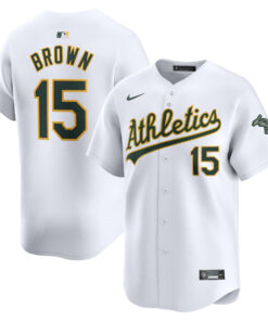 Seth Brown 15 Oakland Athletics Home Limited Player Men Jersey - White