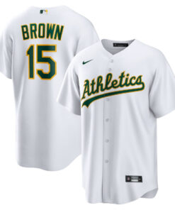 Seth Brown 15 Oakland Athletics Home Men Jersey - White