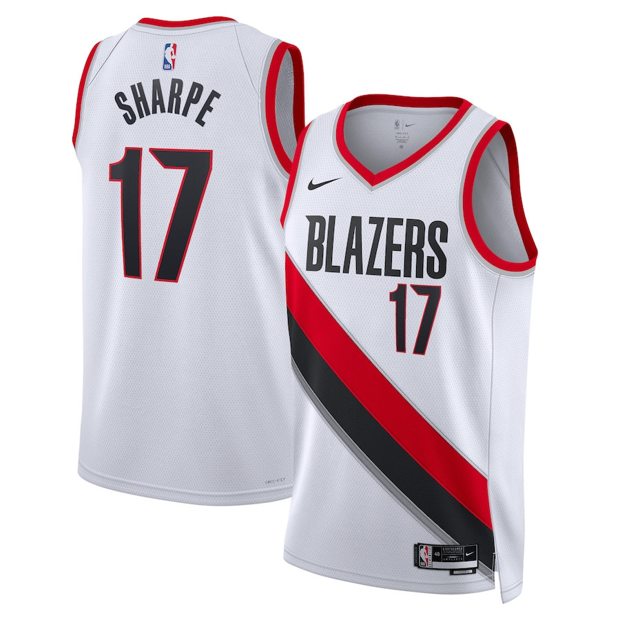 Shaedon Sharpe 17 Portland Trail Blazers Unisex Swingman Jersey - Association Edition - White - JS915