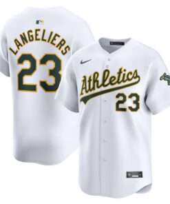 Shea Langeliers 23 Oakland Athletics Home Limited Men Jersey - White