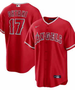Shohei Ohtani 17 Los Angeles Angels Red Alternate Men Jersey - Red