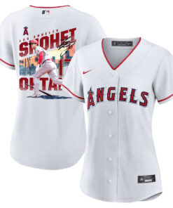 Shohei Ohtani 17 Los Angeles Angels Signed City 2023 Home Player Women Jersey - White
