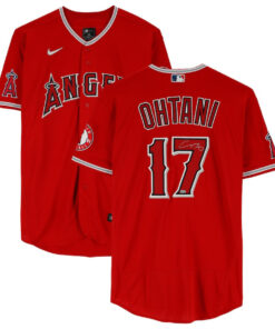 Shohei Ohtani 17 Los Angeles Angels Signed Jersey - Red
