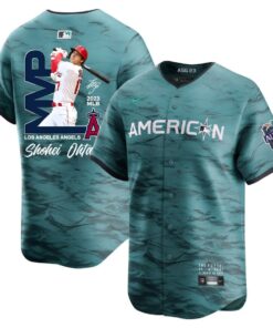Shohei Ohtani 17 Los Angeles Angels Signed MVP 2023 All-Star Game Limited Player Men Jersey - Teal