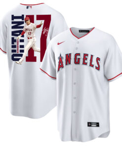 Shohei Ohtani 17 Los Angeles Angels Signed Run 2023 Home Player Men Jersey - White