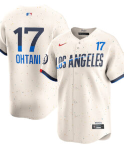 Shohei Ohtani 17 Los Angeles Dodgers 2024 City Connect Limited Men Jersey - Cream