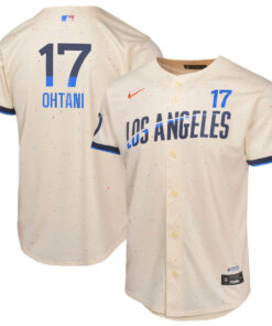 Shohei Ohtani 17 Los Angeles Dodgers 2024 City Connect Limited Youth Jersey - Cream