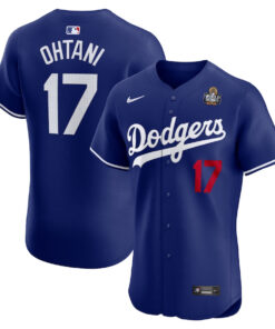 Shohei Ohtani 17 Los Angeles Dodgers 2024 World Series Alternate Elite Player Men Jersey - Royal