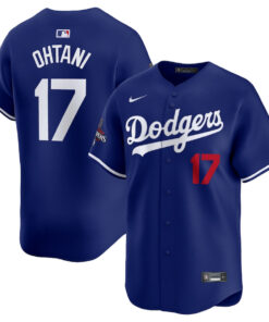 Shohei Ohtani 17 Los Angeles Dodgers 2024 World Series Champions Alternate Limited Player Men Jersey - Royal