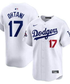 Shohei Ohtani 17 Los Angeles Dodgers 2024 World Series Champions Home Limited Player Men Jersey - White