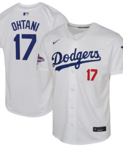 Shohei Ohtani 17 Los Angeles Dodgers 2024 World Series Champions Home Limited YOUTH Jersey - White