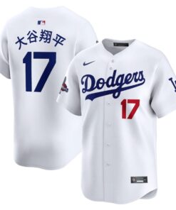 Shohei Ohtani 17 Los Angeles Dodgers 2024 World Series Champions Japanese Characters Limited Player Men Jersey - White