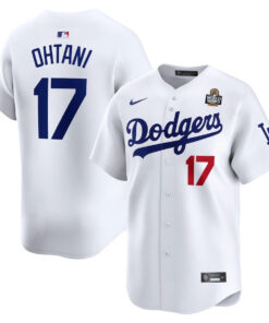 Shohei Ohtani 17 Los Angeles Dodgers 2024 World Series Home Limited Player Men Jersey - White