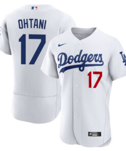 Shohei Ohtani 17 Los Angeles Dodgers Alternate ELITE Jersey - Men White Jersey