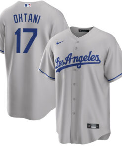 Shohei Ohtani 17 Los Angeles Dodgers Road Jersey - Men Gray Jersey