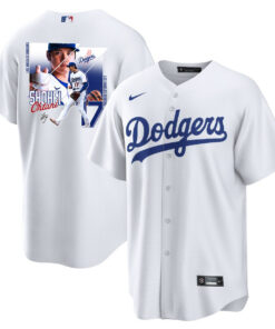 Shohei Ohtani 17 Los Angeles Dodgers Signed Greatest Sho On Earth 2023 Home Men Jersey - White