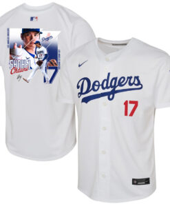 Shohei Ohtani 17 Los Angeles Dodgers Signed Greatest Sho On Earth 2023 Youth Home Jersey - White