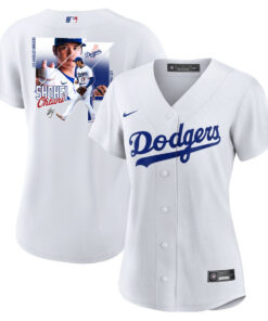Shohei Ohtani 17 Los Angeles Dodgers Signed Greatest Sho On Earth Home Women Jersey - White