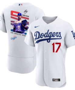 Shohei Ohtani 17 Los Angeles Dodgers Signed MVP 2023 Home ELITE Jersey - Men White Jersey