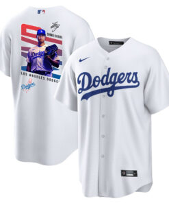 Shohei Ohtani 17 Los Angeles Dodgers Signed MVP 2023 Home Men Jersey - White