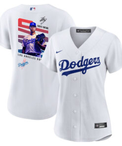 Shohei Ohtani 17 Los Angeles Dodgers Signed MVP 2023 Home Women Jersey - White
