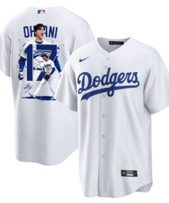 Shohei Ohtani 17 Los Angeles Dodgers Signed Number 2023 Home Men Jersey - White