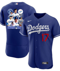 Shohei Ohtani 17 Los Angeles Dodgers Signed Sho King 2023 Alternate ELITE Jersey - Men Royal Jersey