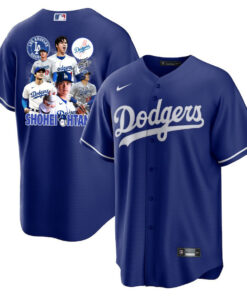 Shohei Ohtani 17 Los Angeles Dodgers Signed Sho King 2023 Alternate Men Jersey - Royal