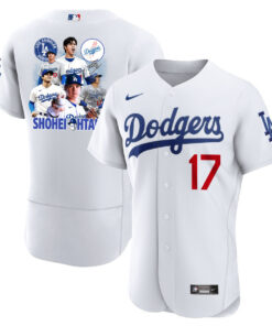 Shohei Ohtani 17 Los Angeles Dodgers Signed Sho King 2023 Home ELITE Jersey - Men White Jersey