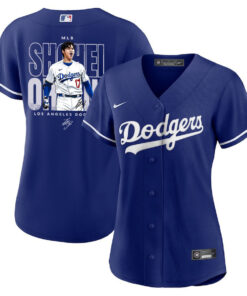 Shohei Ohtani 17 Los Angeles Dodgers Signed ShoTime 2023 Alternate Women Jersey - Royal
