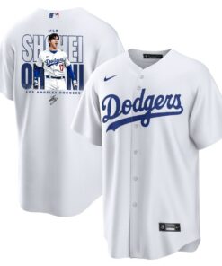 Shohei Ohtani 17 Los Angeles Dodgers Signed ShoTime 2023 Home Player Men Jersey - White