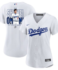 Shohei Ohtani 17 Los Angeles Dodgers Signed ShoTime 2023 Home Women Jersey - White