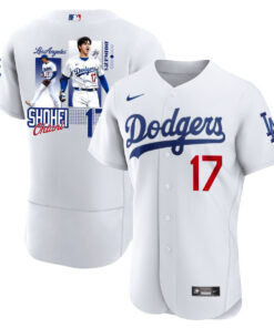 Shohei Ohtani 17 Los Angeles Dodgers Signed Welcome To The Sho 2023 Home ELITE Men Jersey - White
