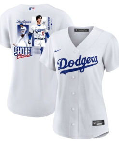 Shohei Ohtani 17 Los Angeles Dodgers Signed Welcome To The Sho Home Women Jersey - White