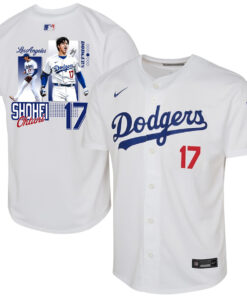 Shohei Ohtani 17 Los Angeles Dodgers Signed Welcome To The Sho Youth Home Jersey - White