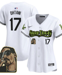 Shohei Ohtani 17 Los Angeles Dodgers Snoop Dogg Women Jersey - White