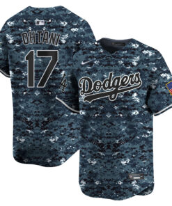 Shohei Ohtani 17 Los Angeles Dodgers USMC Alternate Limited Men Jersey - Navy