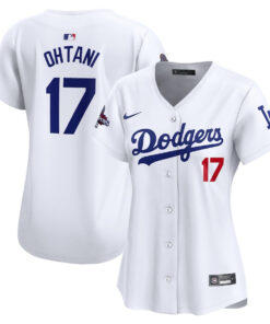 Shohei Ohtani 17 Los Angeles Dodgers Women's 2024 World Series Champions Home Limited Jersey - White