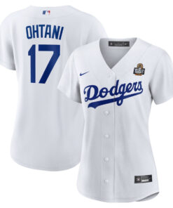 Shohei Ohtani 17 Los Angeles Dodgers Women's 2024 World Series Home Jersey - White