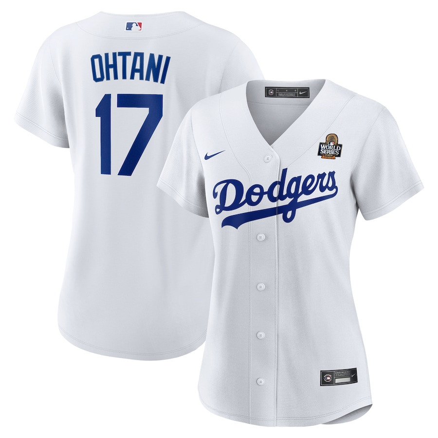 Shohei Ohtani 17 Los Angeles Dodgers Women's 2024 World Series Home Jersey - White