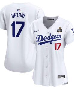 Shohei Ohtani 17 Los Angeles Dodgers Women's 2024 World Series Limited Player Jersey - White