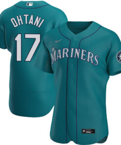 Shohei Ohtani 17 Seattle Mariners Men Alternate Elite Jersey - Aqua