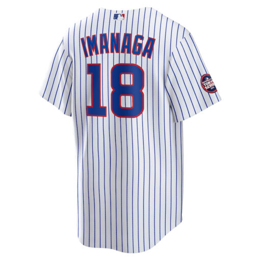 ShÅta Imanaga 18 Chicago Cubs 2025 MLB World Tour: Tokyo Series Home Player Men Jersey - White - Image 3
